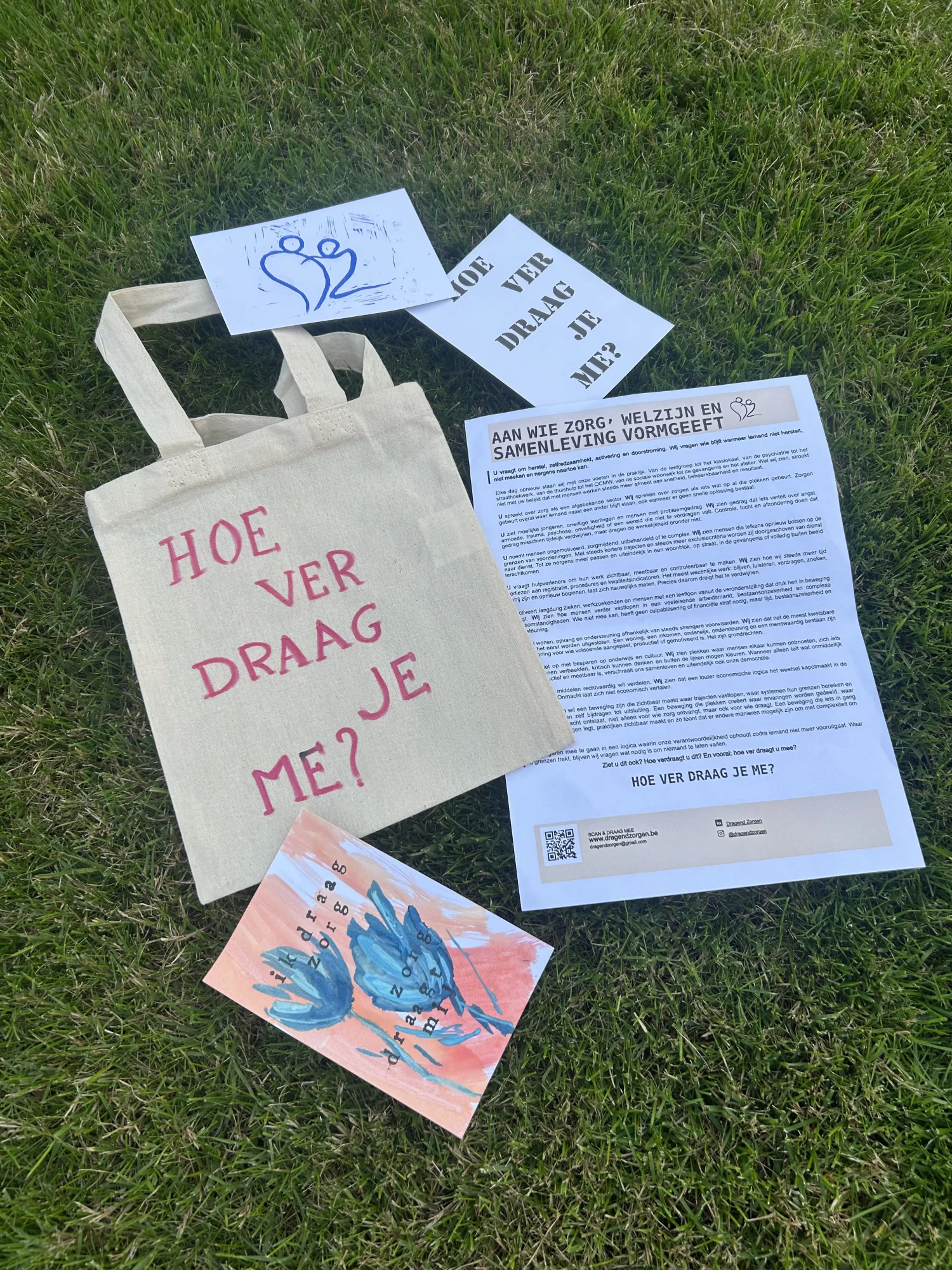 Dragend Zorgen actiemateriaal