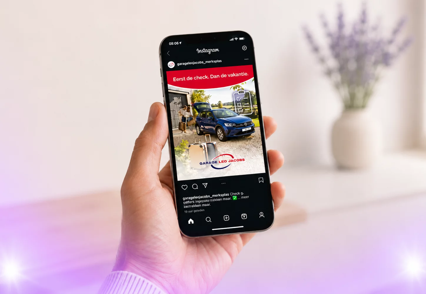 foto van een campagne op instagram door impuls.media
