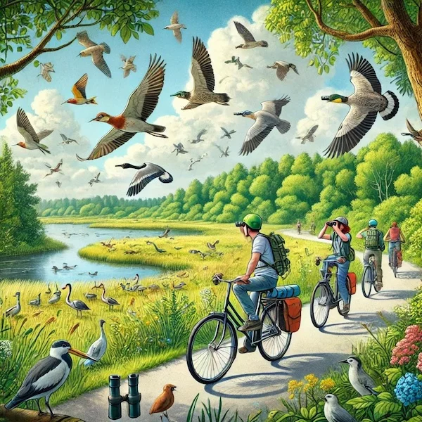 Afbeelding: Fietstocht met oog voor vogels