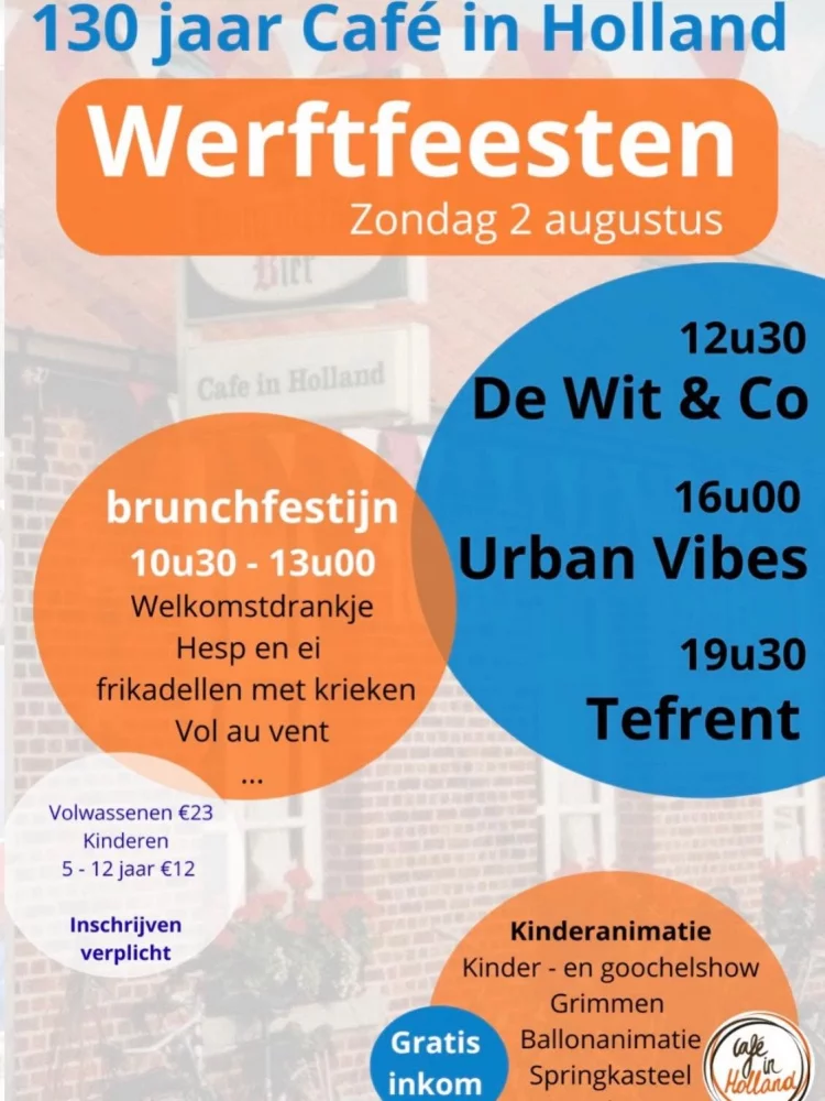 Afbeelding: Werftfeesten - 130 jaar Café in Holland
