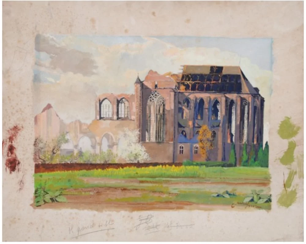 Afbeelding: Een halve eeuw geleden overleed schilder-glazenier Jan Huet