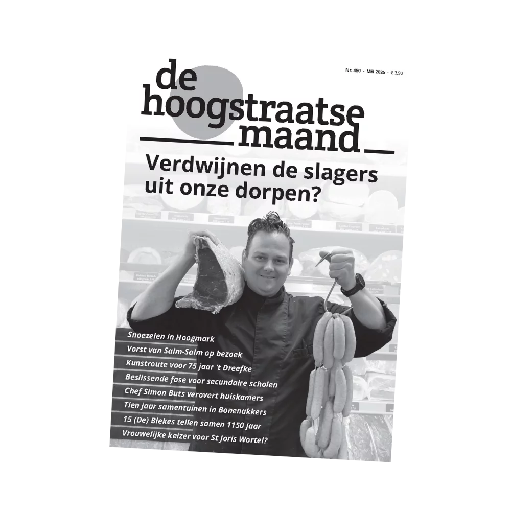 Op de cover van ons meinummer: slager Maarten Aerts