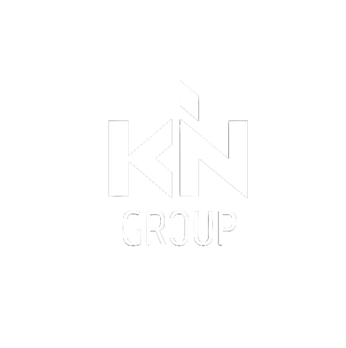 Wit logo van Kin Group